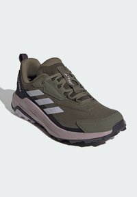 Adidas Terrex ANYLANDER - Chaussures de running - olive strata   silver dawn   amber tint
