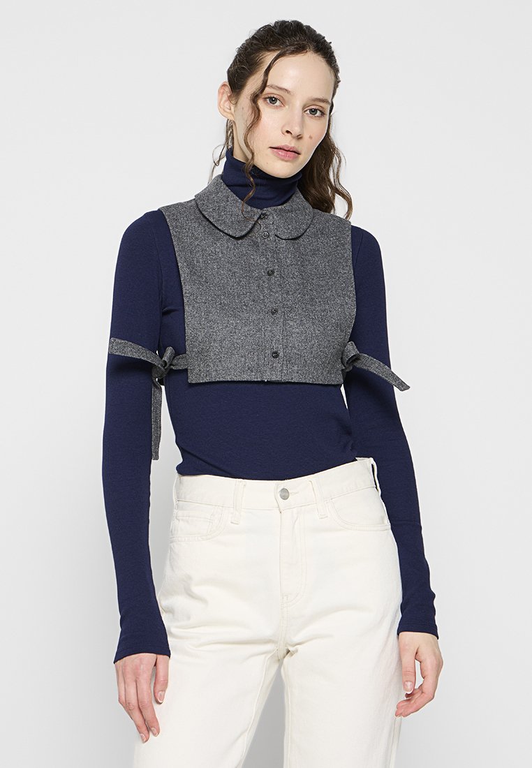 CLAUDIE PIERLOT Overhemdblouse grijs