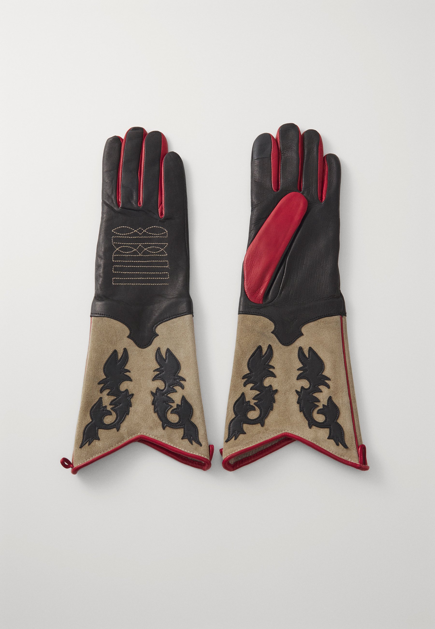 AGNELLE BEVERLY - Fingerhandschuh - noir/miel/cardinal/braun 