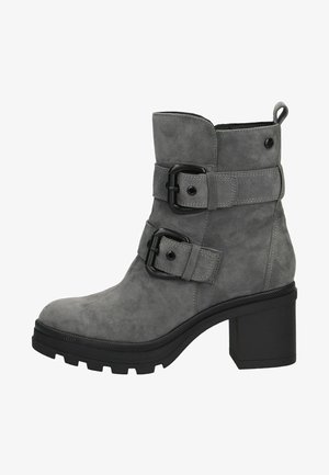 Caprice, Bottines de cowboy / motard - dark grey