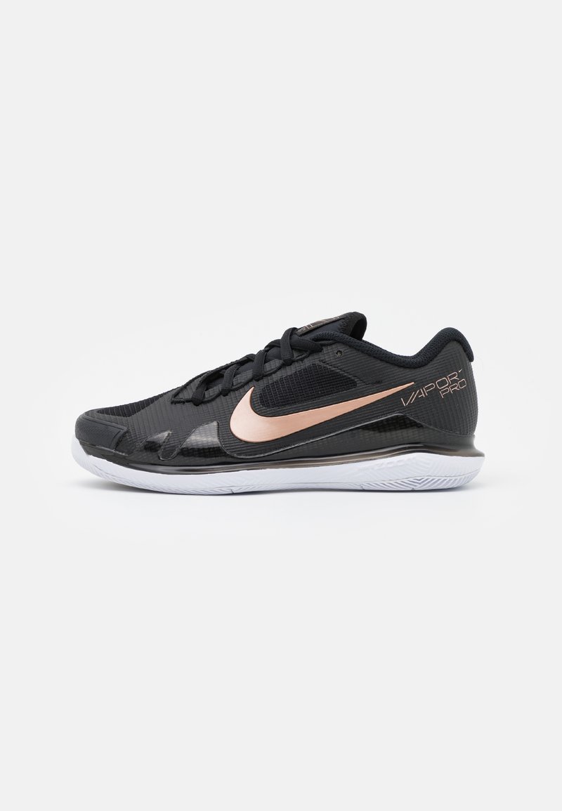 Nike Performance COURT AIR ZOOM VAPOR PRO - Sapatilhas de ténis para vários pisos - black/metallic red bronze/white