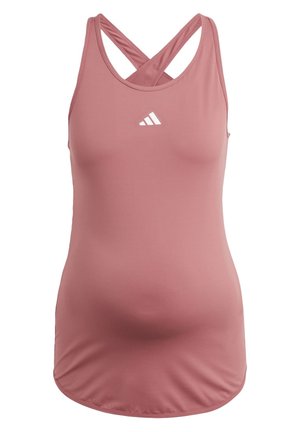 adidas Performance ADIDAS TRAIN ESSENTIALS SLIM FIT MATERNITY TOP - Viršus - pink strata white