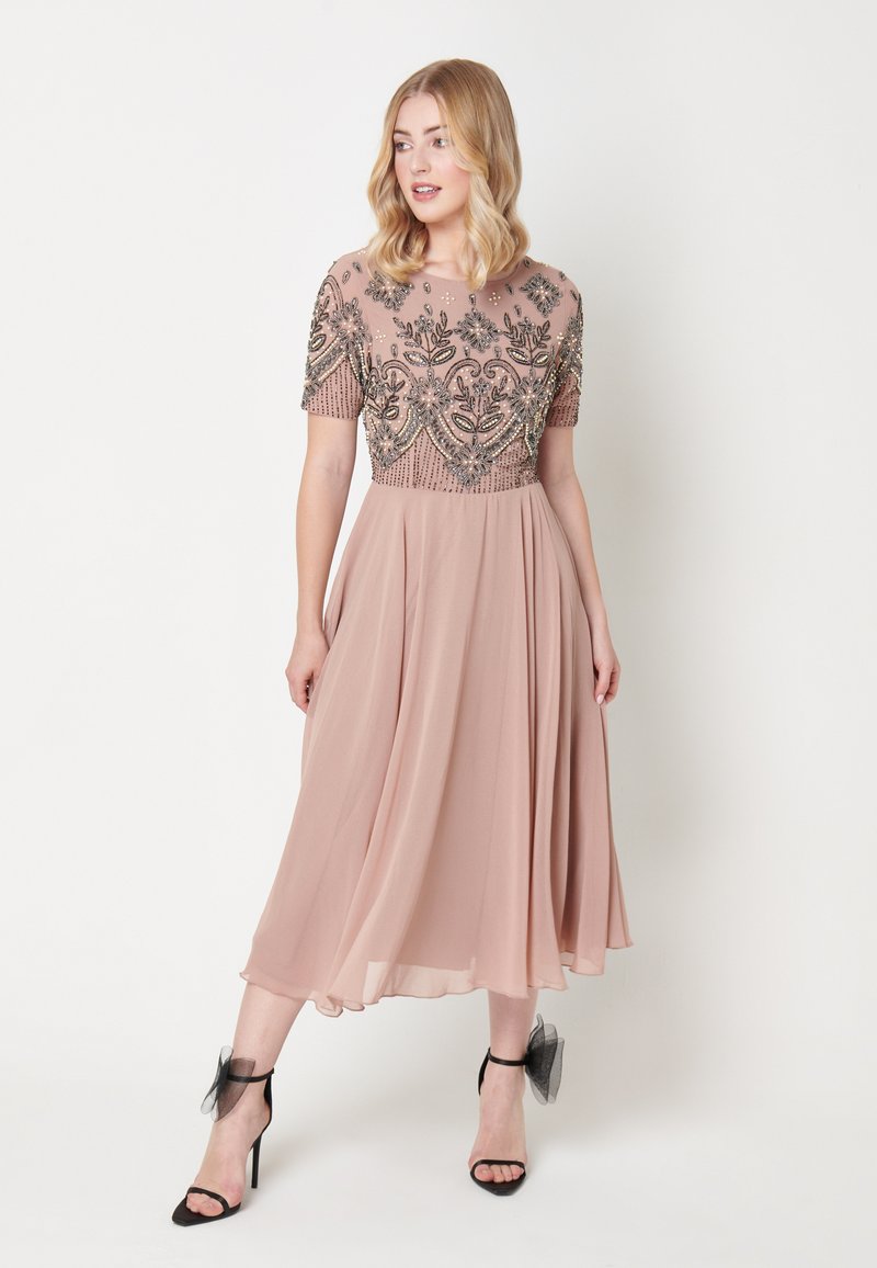 BEAUUT EMBELLISHED SEQUINS Cocktail dress / Party dress taupe