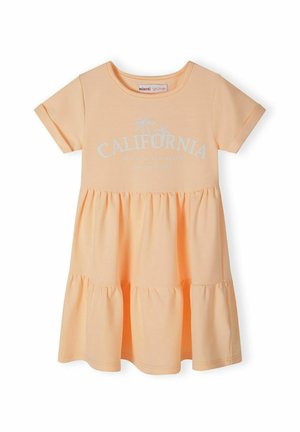 SHORT SLEEVE TIERED - Jerseyklänning - orange