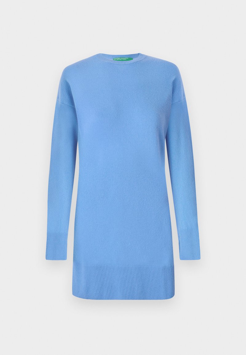 United Colors of Benetton Gebreide jurk blauw United Colors of Benetton Gebreide jurk blauw