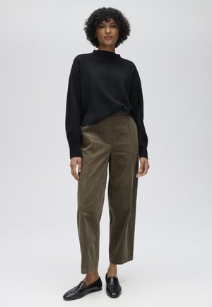 OPUS HIGH RISE BARREL FIT - Pantalon classique - light mocca