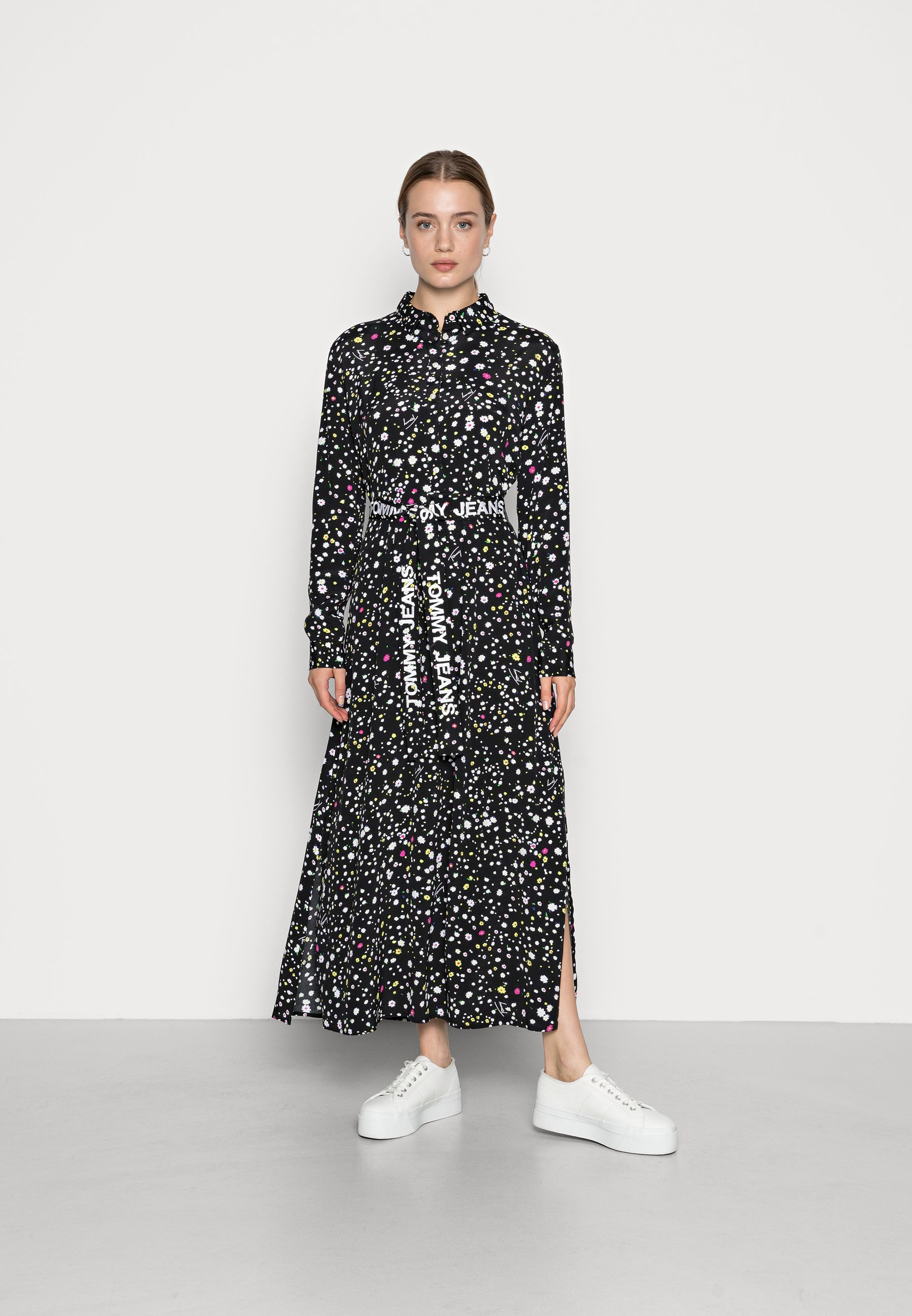Tommy Jeans LONG MIDI DRESS - Blousejurk - multim coloured/meerkleurig -  Zalando.nl
