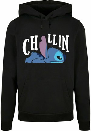 LILO AND STITCH  CHILLIN  - Pulover s kapuco - black