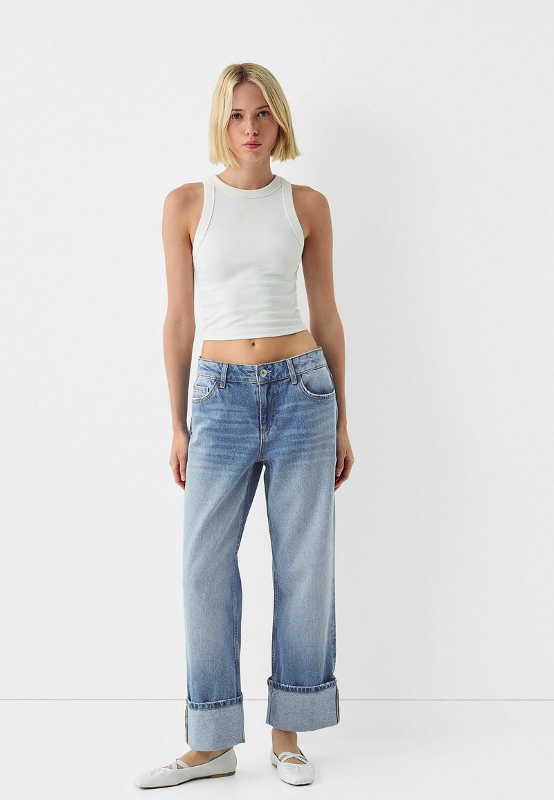 Bershka Straight leg jeans lichtblauw denim