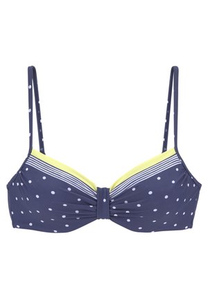 LASCANA Bikini-Top - blau/gelb