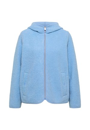 Cecil, PLAIN-COLOURED HOODED TEDDY JACKET - Veste polaire - easy blue
