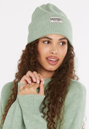 SENSES.THE LABEL, SENSES.THE LABEL MÜTZE IN RIPPSTRICK - Beanie - frosted lake