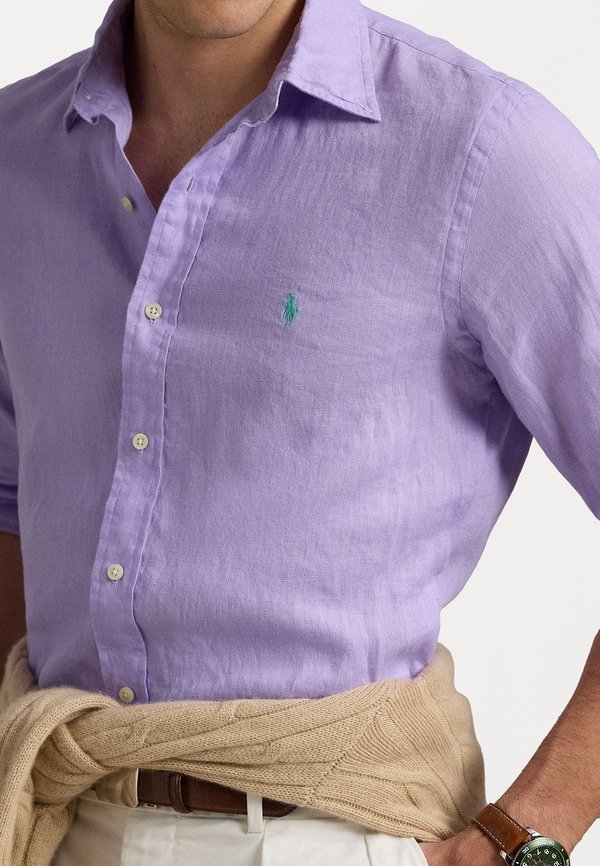 CUSTOM FIT LINEN SHIRT - Shirt - powder purple4