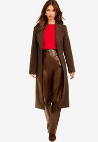 Lipsy DOUBLE BREASTED BELTED - REGULAR FIT - Trenčkot - brown