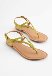 Next FOREVER COMFORT PLAIT TOE POST - Infradito - lime green