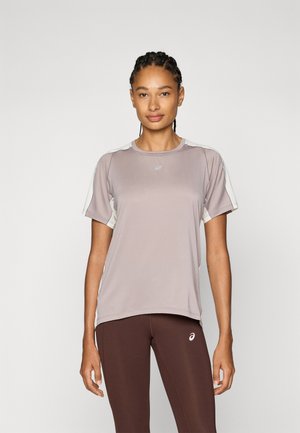 ASICS FUJITRAIL ELITE TOP - Sports T-shirt - rainstorm grey/cream