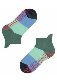FALKE Colour Block - Chaussettes - dark jade
