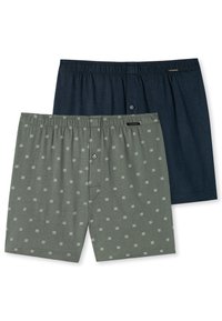 Unselected, grün   blau