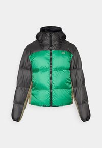 Jakna ispunjena paperjem - black/fluorine green/khaki