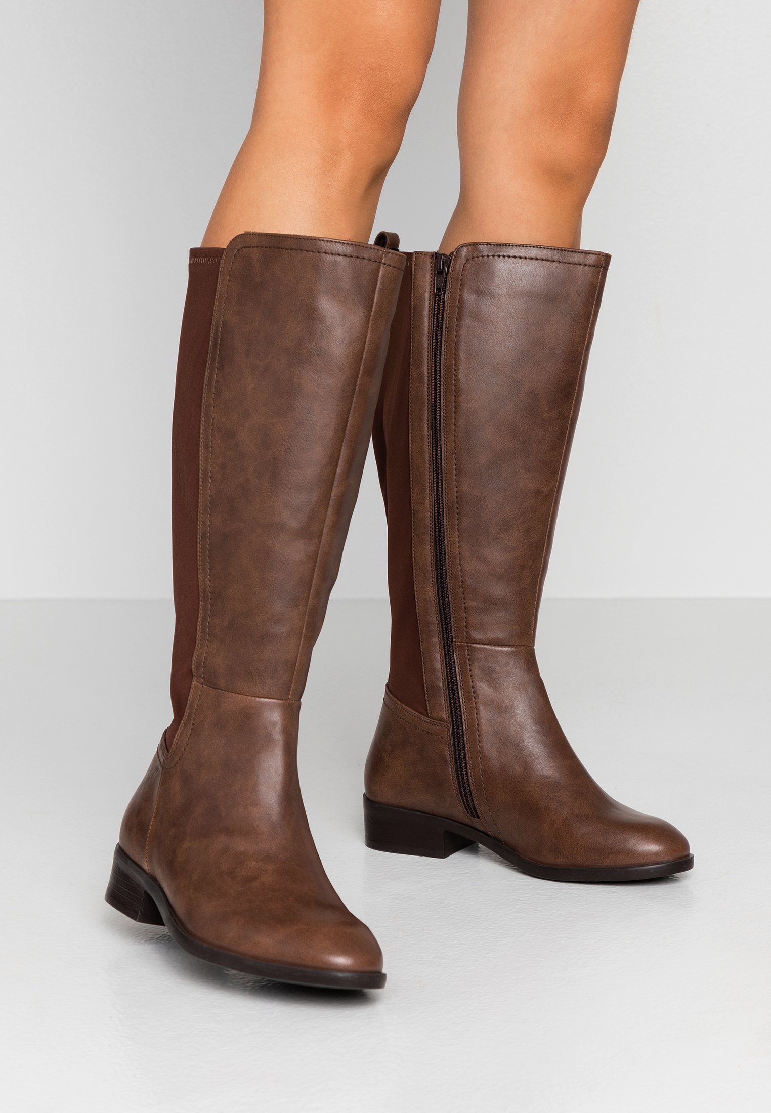 Simply Be WIDE FIT DIXIE STRETCH BACK KNEE HIGH BOOT Simply Be WIDE FIT DIXIE STRETCH BACK KNEE HIGH BOOT