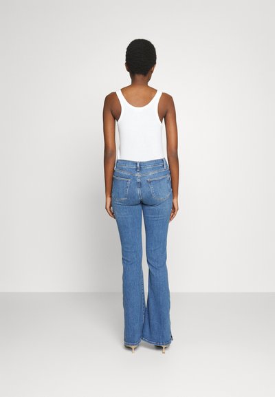 FRAME LE HIGH FLARE MINI SLITS - Τζιν Bootcut - dark blue