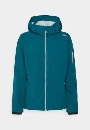WOMAN JACKET ZIP HOOD - Softshellová bunda - bottle