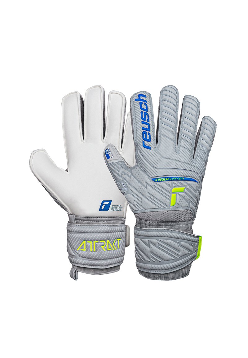 Reusch - Goalkeeping gloves - vapor gray safety yello, Enlarge