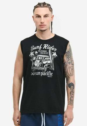 Ocean Pacific, OCEAN PACIFIC HERREN ÄRMELLOSES T-SHIRT NORMALE PASSFORM SHOREY - Top - black ecru