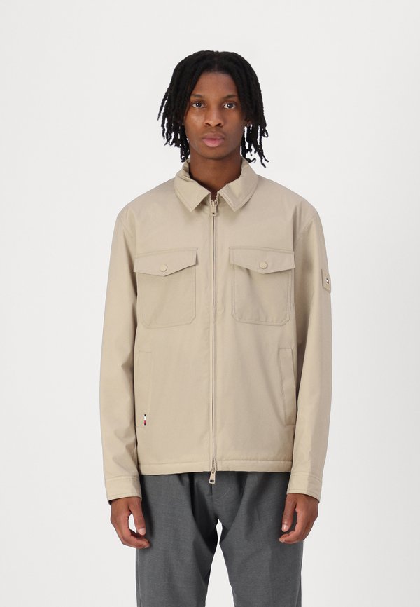 PADDED SHIRT JACKET - Light jacket - sandalwood