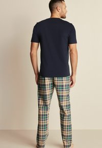 Next LIGHTWEIGHT  SET - REGULAR FIT - Pizsamák - navy blue stone natural check