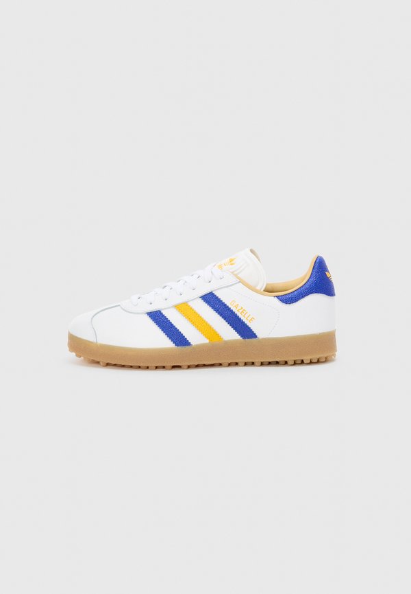 GAZELLE UNISEX - Pantofi golf - white/lucid blue/crew yellow