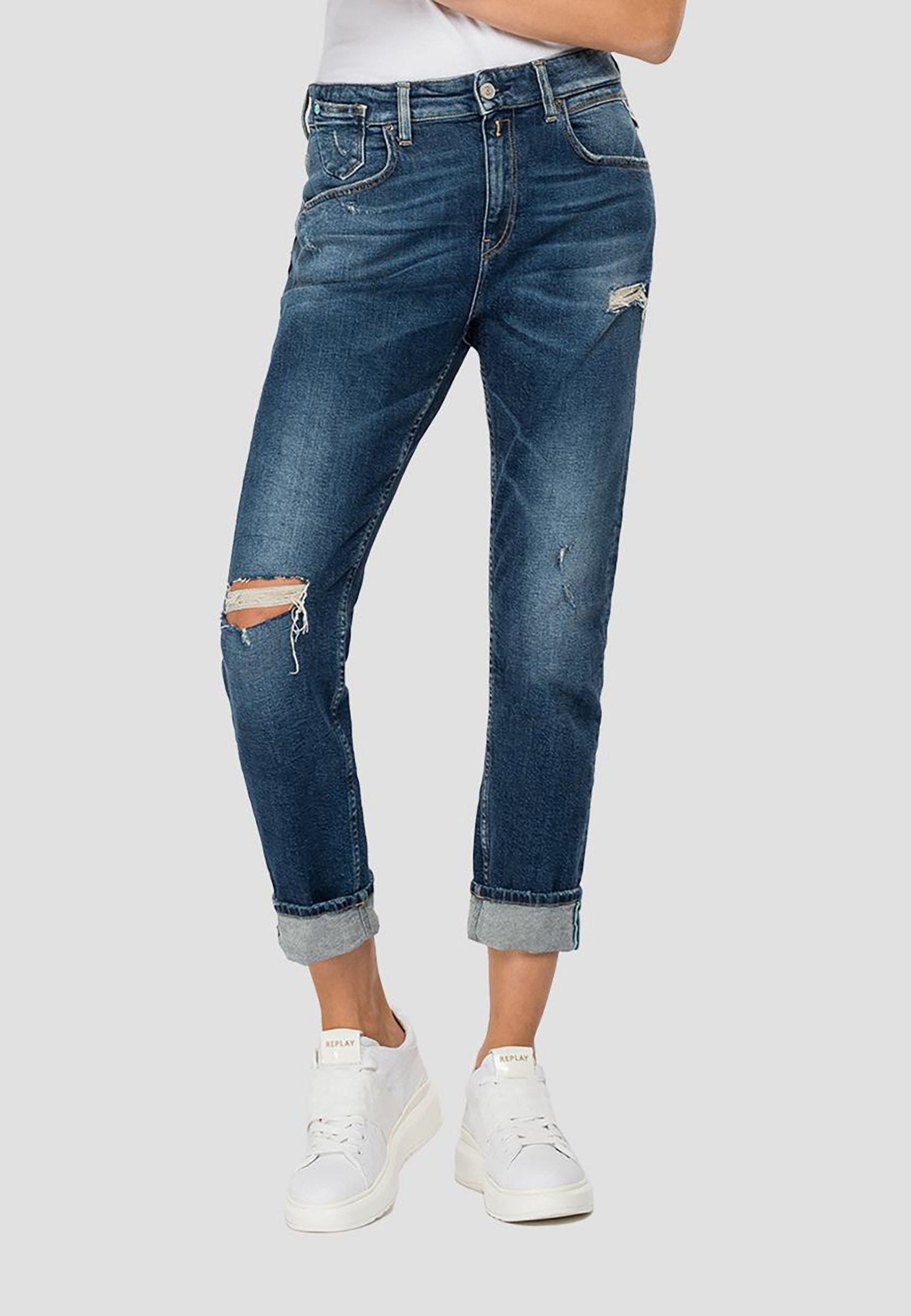 Replay Slim fit jeans - dark blue/donkerblauw - Zalando.nl