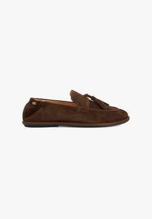 Dune London, GROUNDING SUEDE - Chaussons - dark brown-suede