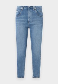 TROUSERS MID WAIST TAPERED LEG - Slim fit jeans - blue denim