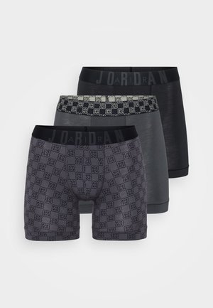 MONOGRAM BRIEF 3 PACK - Boxerkalsong - black