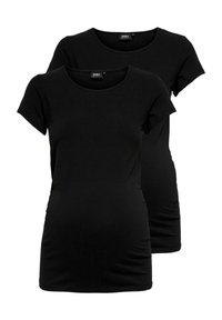 OLMLOVELY ONECK 2PACK - T-shirts - black