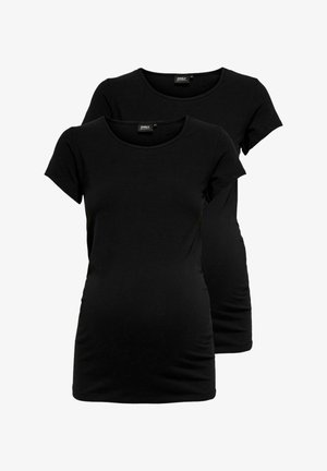 OLMLOVELY LIFE ONECK 2 PACK - Tricou basic - black