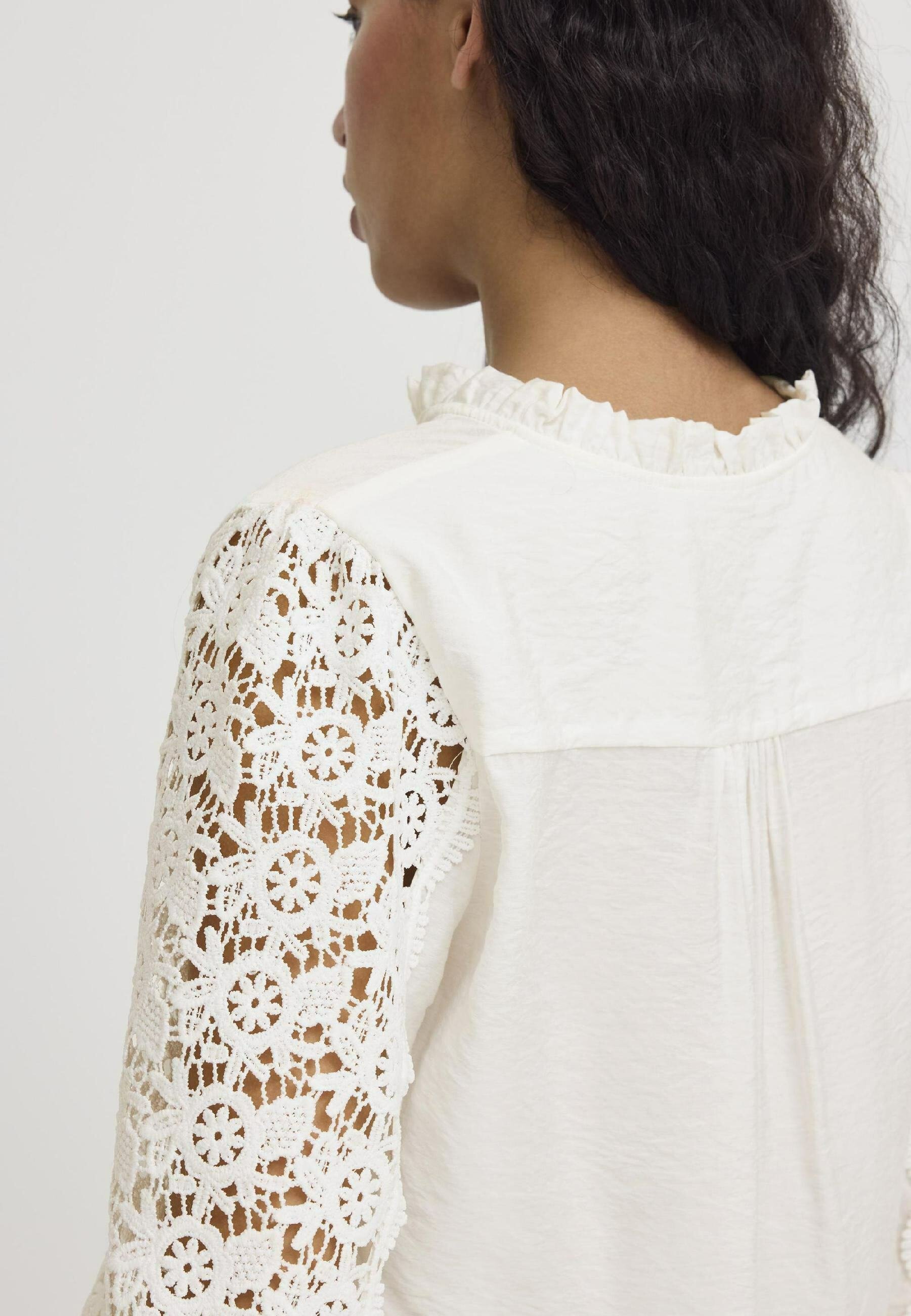 売れ筋商品|||イチ シャツ レディース トップス IXMIRELLA - Blouse - cloud dancer SEQUIN TOP – Alessandra Rich