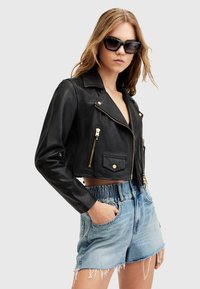 AllSaints ELORA BIKER - Kožená bunda - black