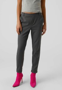 Vero Moda VMMAYA SOLID PANT - Broek - asphalt