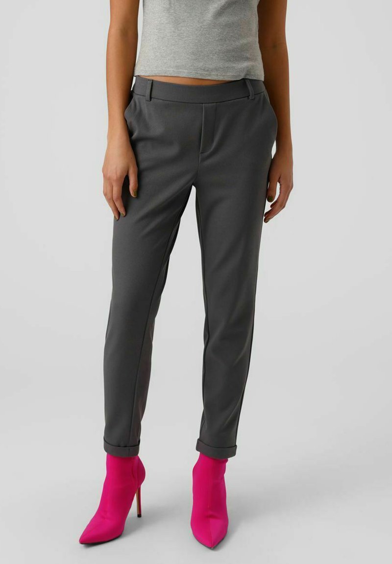 Vero Moda VMMAYA SOLID PANT - Broek - asphalt