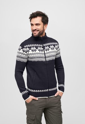 Brandit NORWEGER - Cardigan - navy