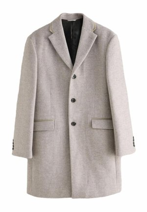 REGULAR FIT - HERRINGBONE EPSOM WITH TRIM  - Klasszikus kabát - neutral