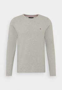 STRETCH SLIM FIT - T-shirt à manches longues - light grey heather