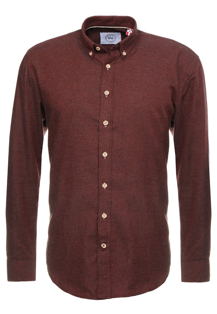 Kronstadt DEAN DIEGO Skjorte bordeaux melange Zalando.no Kronstadt Dean Diego Skjorte Bordeaux