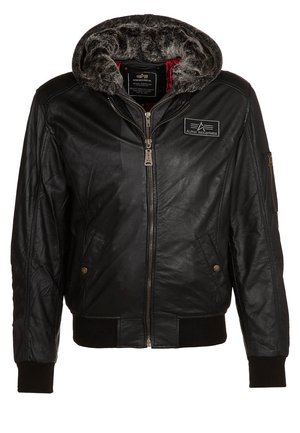 MA-1 D-TEC LEATHER - Giacca di pelle - black
