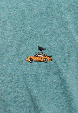REVOLUTION, REVOLUTION APPLICATION T-SHIRT - T-Shirt basic - turqouise-melange