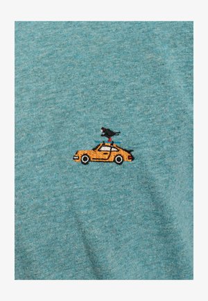 REVOLUTION, REVOLUTION APPLICATION T-SHIRT - T-shirt basique - turqouise-melange