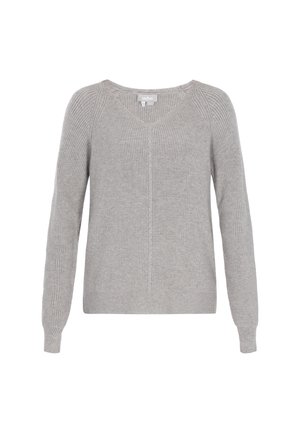 usha, Strickpullover - light grey melange