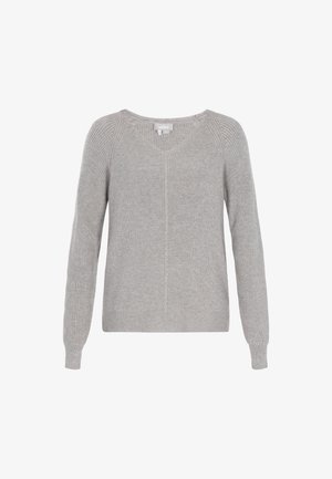 usha, Strickpullover - light grey melange